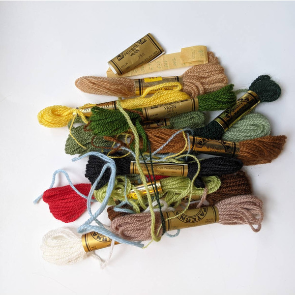 Vintage Tapex Vienna Canvas Needlepoint Kit Swiss Alps Cottage Forest Scene - Picture 9 of 10